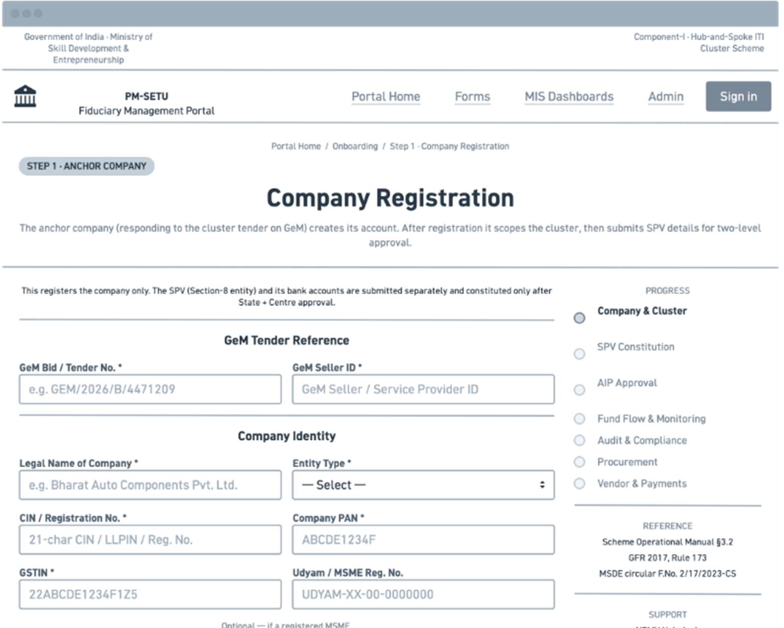 Fund flow process design and mockups