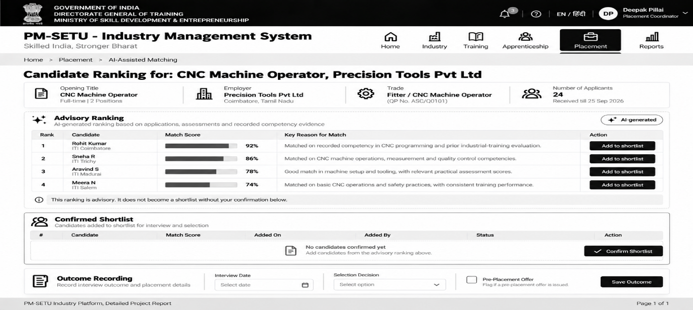 Section: 7.7 AI-assisted employer-trainee placement matching