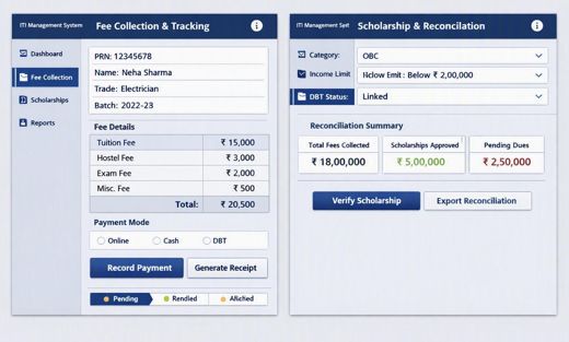 8.6. Fee Management System > Illustrative Screen Mock-up