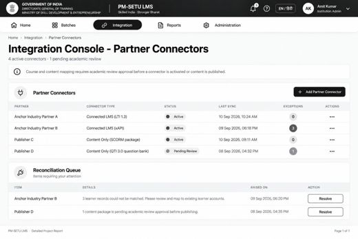 8. Process Designs and Mockups > 8.5 Vendor LMS and content partner integration process design